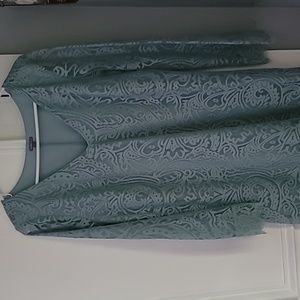 Charlotte Russe Dress with Lace Overlay Size Medium Falls just above knee